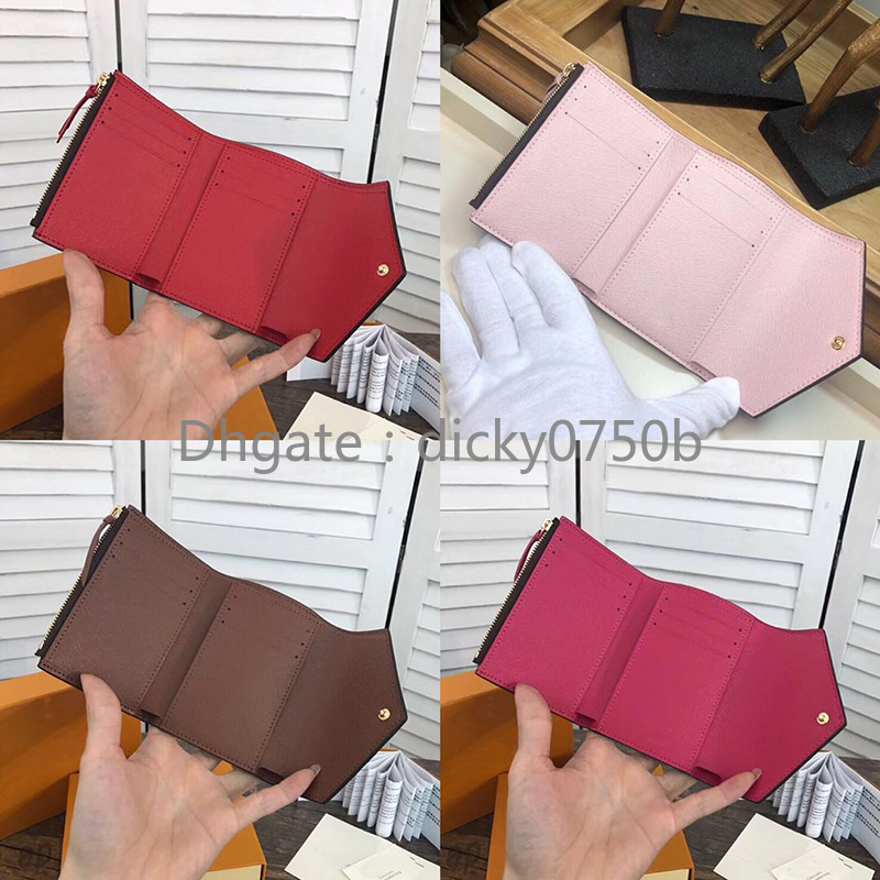 Wholesale leather designer wallet coin purse date code short wallet for women Card holder original box women man classic zipper pocket, Brown flower fuchsia inside
Wholesale leather designer wallet coin purse date code short wallet for women Card holder original box women man classic zipper pocket, Brown flower fuchsia inside