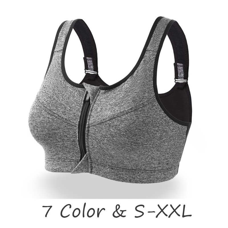 Women Zipper Push Up Sports Bras Breathable Vest Underwear Yoga Running Gyms Sports Tops Front Zip Back Adjustable, White
Women Zipper Push Up Sports Bras Breathable Vest Underwear Yoga Running Gyms Sports Tops Front Zip Back Adjustable, White