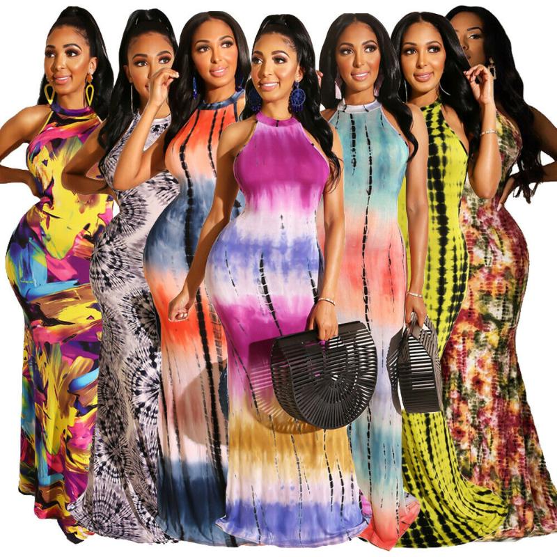 Summer Women Tie Dye Print Maxi Dress Sleeveless Hollow Out Back Halter Long Dresses Plus Size Holiday Party Boho Sundress New, 02 sky blue
Summer Women Tie Dye Print Maxi Dress Sleeveless Hollow Out Back Halter Long Dresses Plus Size Holiday Party Boho Sundress New, 02 sky blue