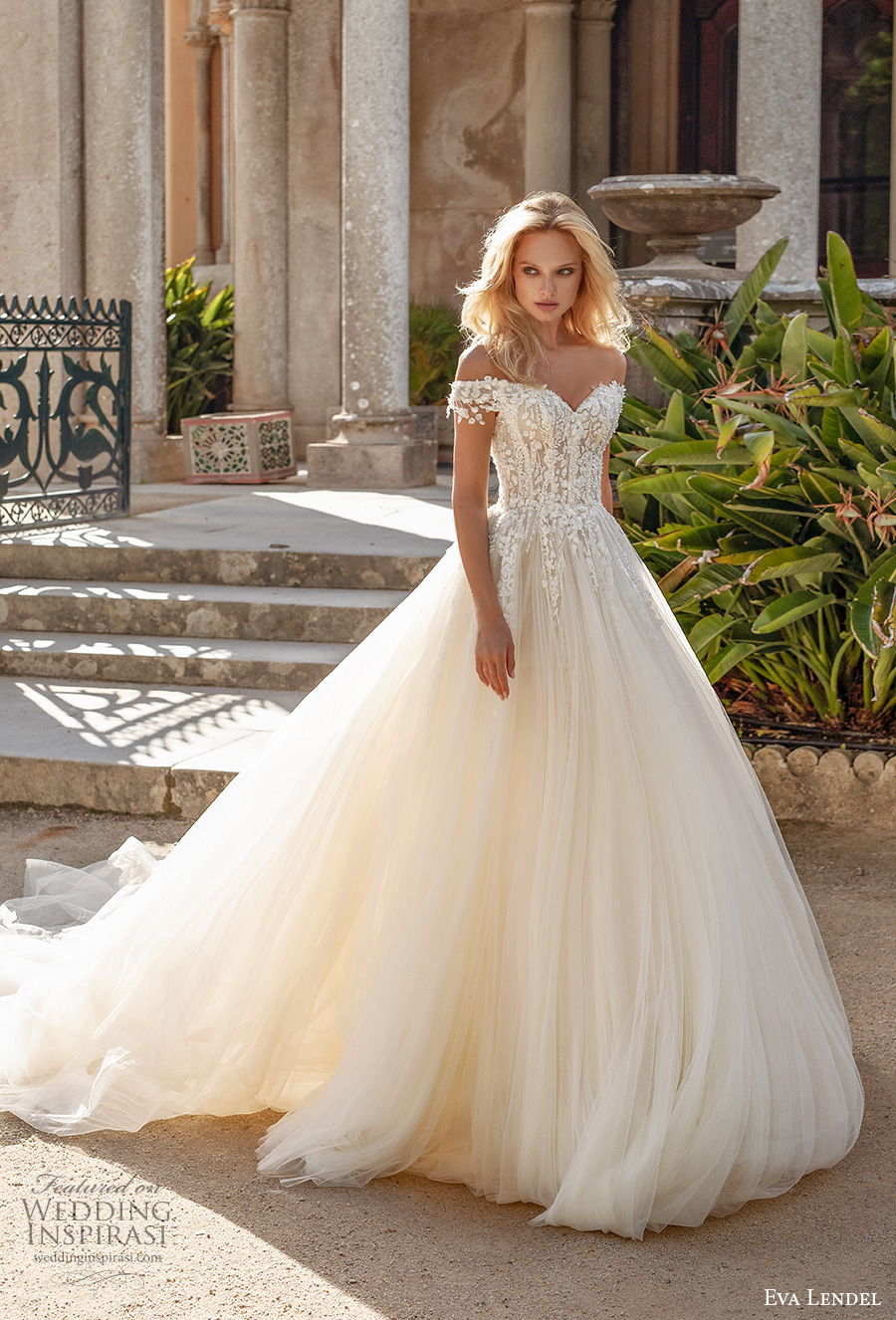 Eva Lendel Boho Wedding Dresses A Line Lace Appliques Sweep Train 2020 Bohemian Wedding Dress Custom Made Elegant Vestidos De Novia