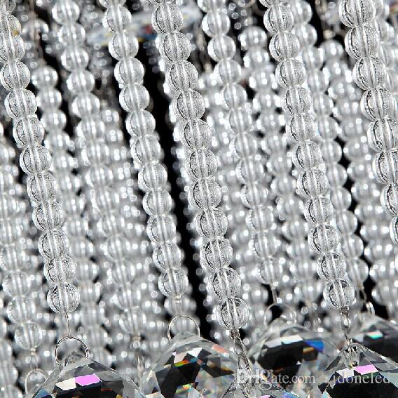 Modern Crystal Ceiling Lamp Rectangle Wave Crystals Chandelier Lighting Fixtures Surface Mounted Loyer GU10