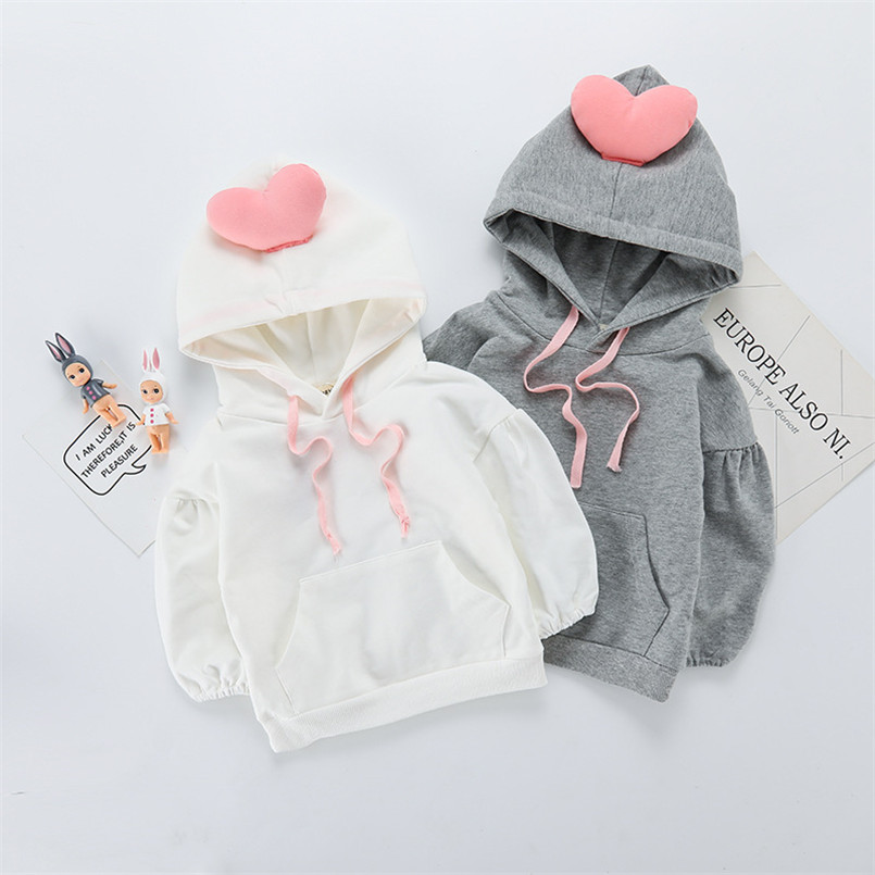 newborn baby girls sweatershirt fall cartoon heart design hooded sports shirt for girls white/grey long sleeve tops child
newborn baby girls sweatershirt fall cartoon heart design hooded sports shirt for girls white/grey long sleeve tops child