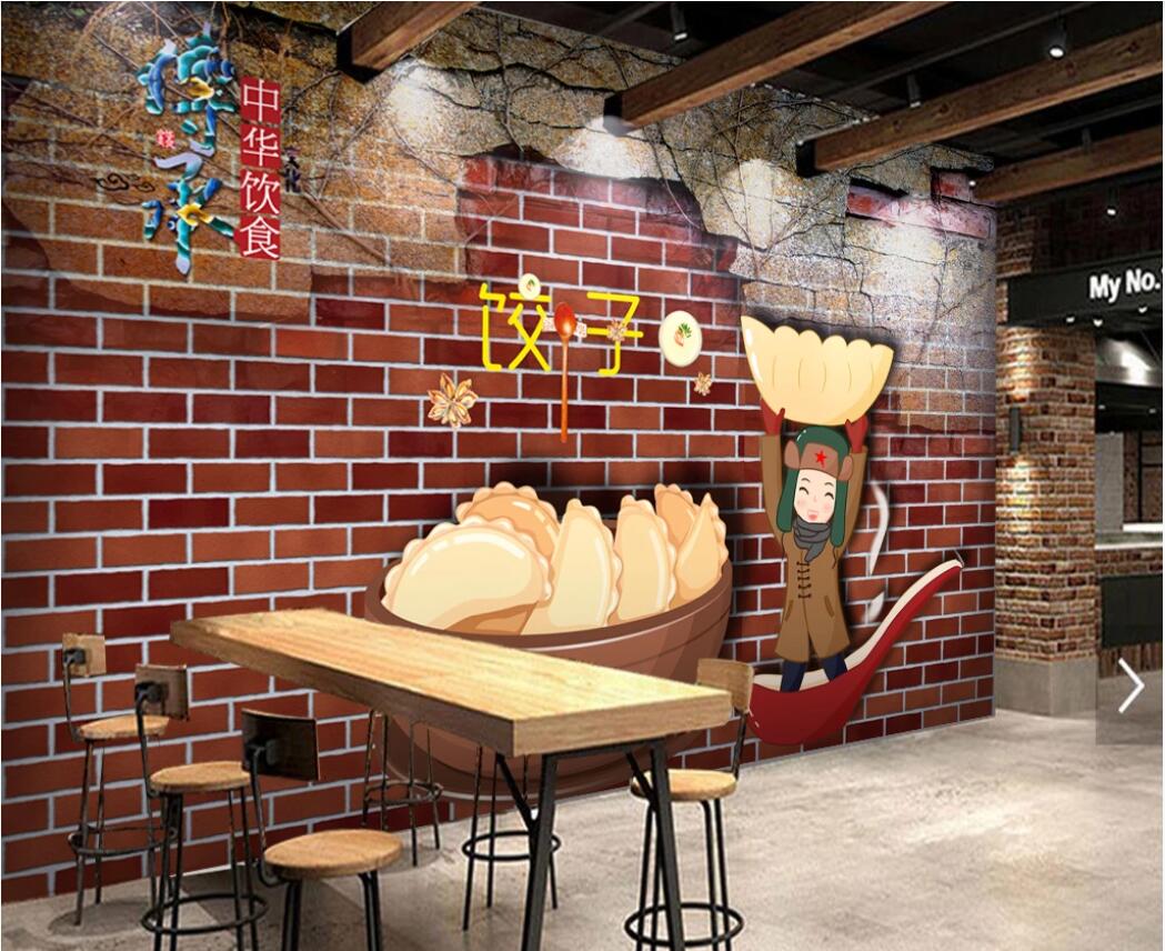 3d room wallpaper custom photo mural Traditional handmade dumpling brick wall dumpling background wall wallpaper for walls 3 d, Non-woven fabric
3d room wallpaper custom photo mural Traditional handmade dumpling brick wall dumpling background wall wallpaper for walls 3 d, Non-woven fabric
