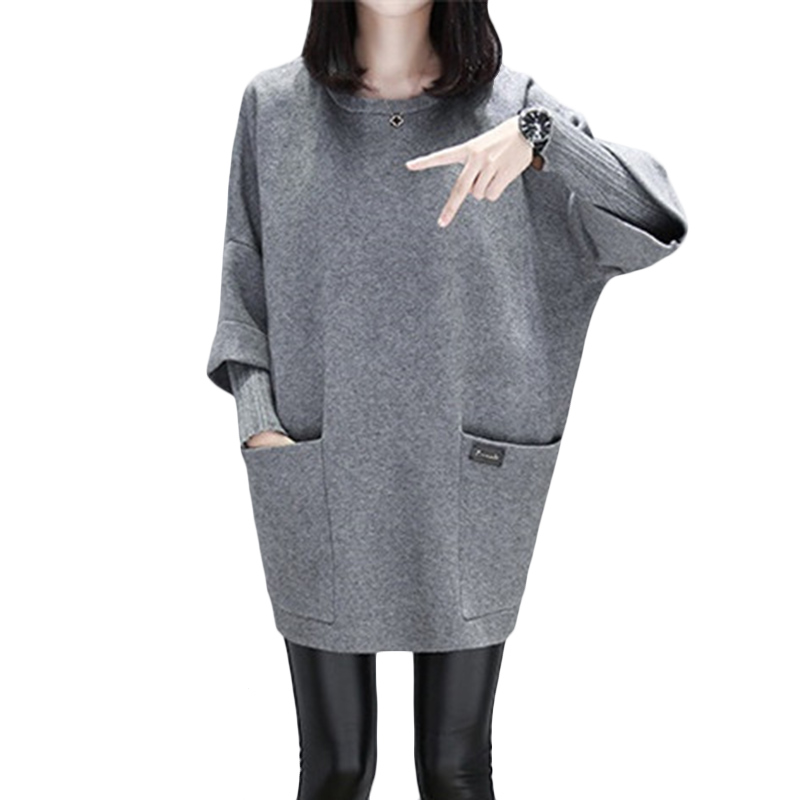 2019 Autumn Winter New Women Plus size Sweatshirt Loose long-sleeved Sweatshirts Coat Women's Pullover O neck Sweatshirts F383, Gray
2019 Autumn Winter New Women Plus size Sweatshirt Loose long-sleeved Sweatshirts Coat Women's Pullover O neck Sweatshirts F383, Gray