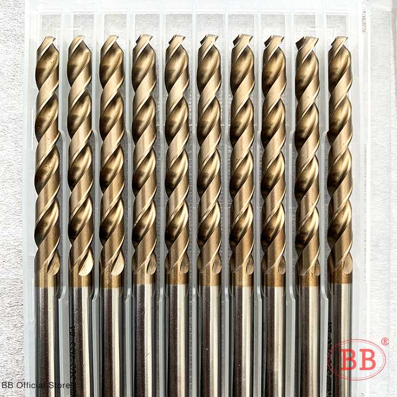 BB HSSE Cobalt Twist Drill Bit 8.1mm~13mm Black Oxide M35 M42 for Metal Stainless Steel 5PCS
BB HSSE Cobalt Twist Drill Bit 8.1mm~13mm Black Oxide M35 M42 for Metal Stainless Steel 5PCS