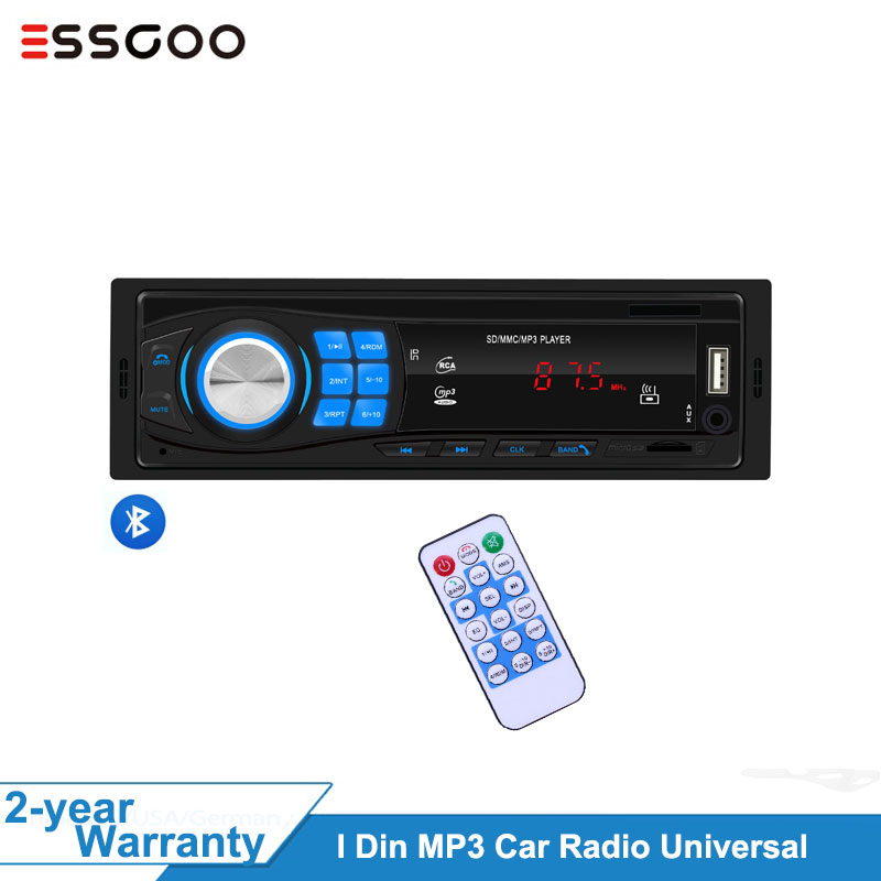 Essgoo Car Radio Stereo Player Digital Bluetooth Car MP3 Player 45Wx4 FM Radio Stereo Audio Music USB/SD with In-Dash AUX Input
Essgoo Car Radio Stereo Player Digital Bluetooth Car MP3 Player 45Wx4 FM Radio Stereo Audio Music USB/SD with In-Dash AUX Input