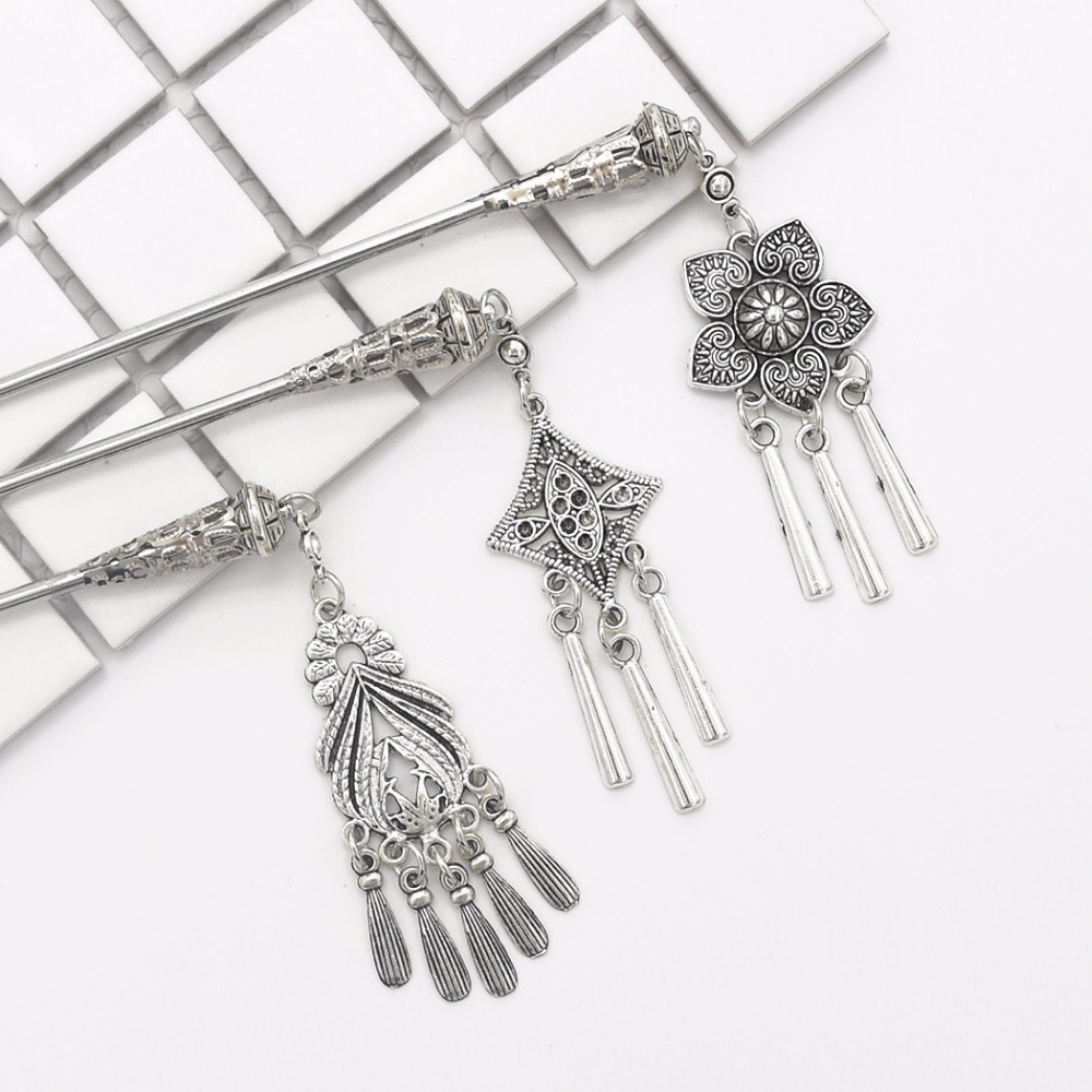 Vintage Chinese Sticks For Women Hairpin Chain Headpieces Gypsy Ethnic Silver Metal Tassel Flower Hair Stick Pieces Jewelry C19010501
Vintage Chinese Sticks For Women Hairpin Chain Headpieces Gypsy Ethnic Silver Metal Tassel Flower Hair Stick Pieces Jewelry C19010501