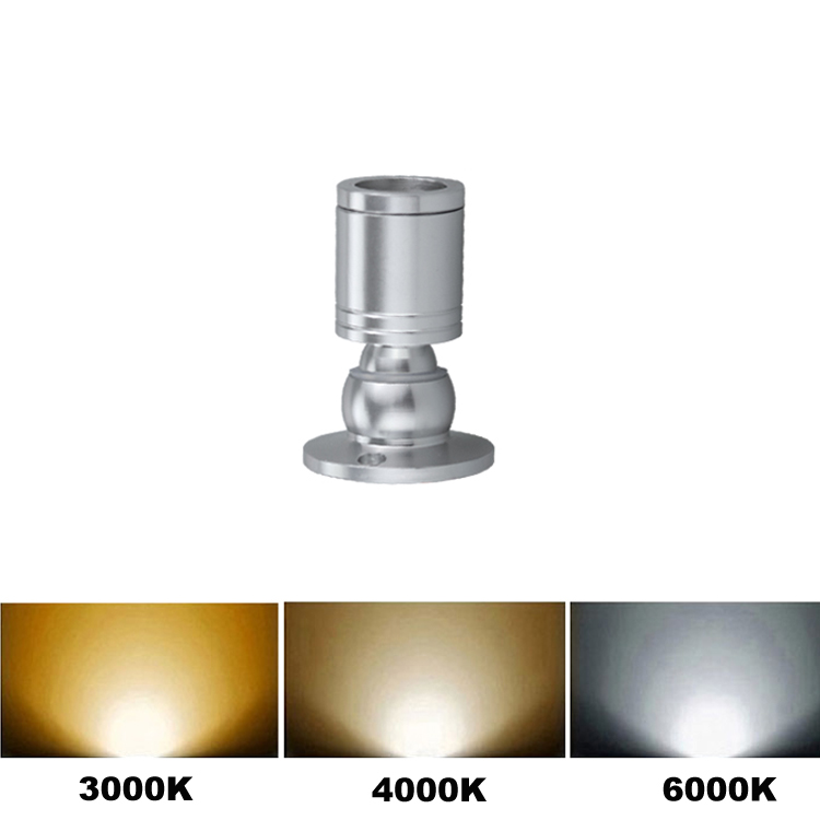 Mini Spot light Indoor Downlights Surface Mounted Light 360° Rotatable Jewelry Cabinet Lamp Spotlight Show Box Curio Display Case Led Under Cabinet Li