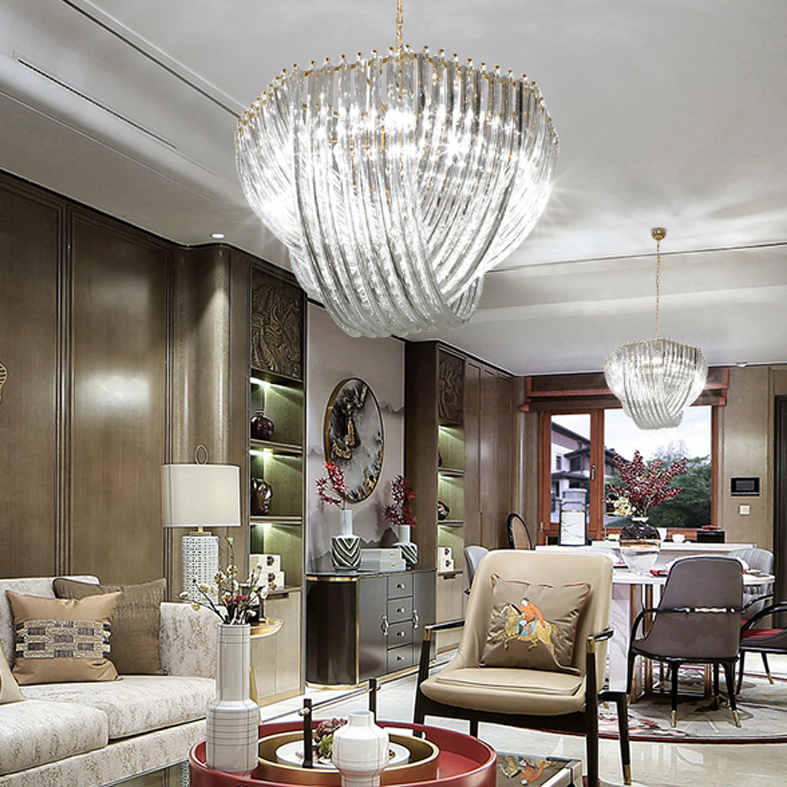 LED Modern Pendant Lights Fixture Crystal Glass Hanging Lamps Lanterna Home Indoor Lighting Hotel Club Bar Study Living Room Bedroom Lustre