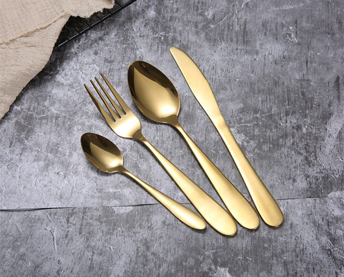 Gold Cutlery spoon fork knife tea spoons Flatware Matte Stainless Steel Food Silverware Dinnerware Utensil Epacket
Gold Cutlery spoon fork knife tea spoons Flatware Matte Stainless Steel Food Silverware Dinnerware Utensil Epacket