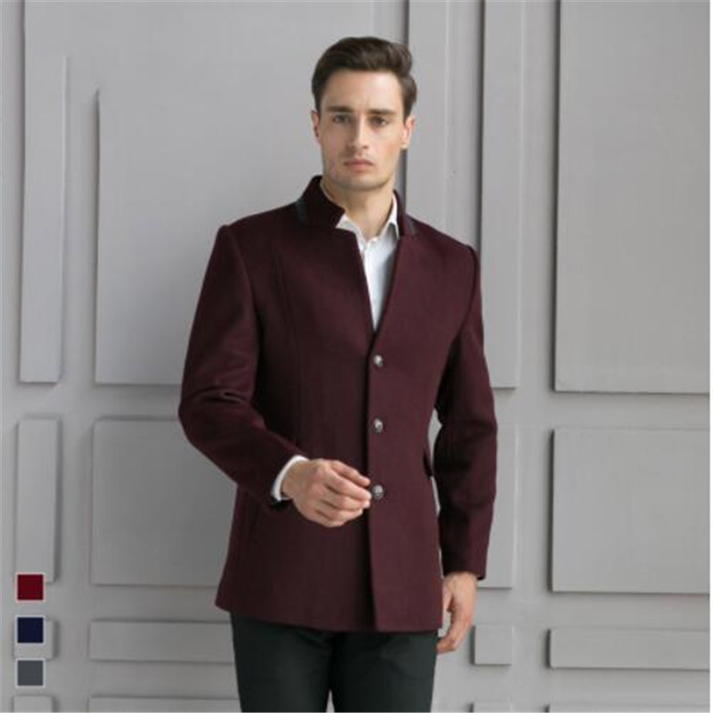 High quality stand collar single breasted wool coats outerwear men 2018 new style fashion smart casual woolen jacket male trench
High quality stand collar single breasted wool coats outerwear men 2018 new style fashion smart casual woolen jacket male trench