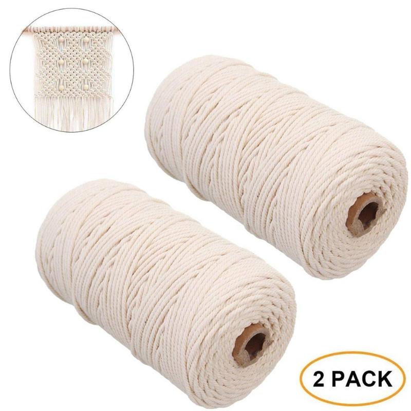 Cotton Cord 2mm x 200m Macrame Cotton Cord for Wall Hanging Dream Catcher For Wall Hangings Plant Hangers Art Homewares, 2pc 2 mm
Cotton Cord 2mm x 200m Macrame Cotton Cord for Wall Hanging Dream Catcher For Wall Hangings Plant Hangers Art Homewares, 2pc 2 mm