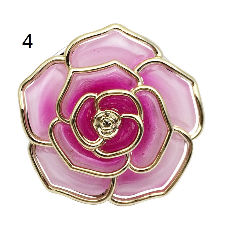 Rose Shape Foldable Bag Hanger Creative Cafe Office Table Hook for Bag Purse