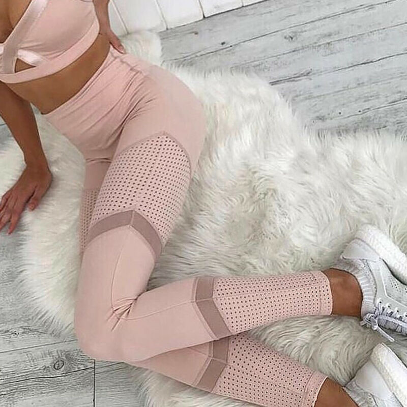 Women Casual Compression Pants Ladies Fitness Clothing Leggings Run Exercise Gym Sports Solid Mesh Trouser Running Sportswear, Pink
Women Casual Compression Pants Ladies Fitness Clothing Leggings Run Exercise Gym Sports Solid Mesh Trouser Running Sportswear, Pink