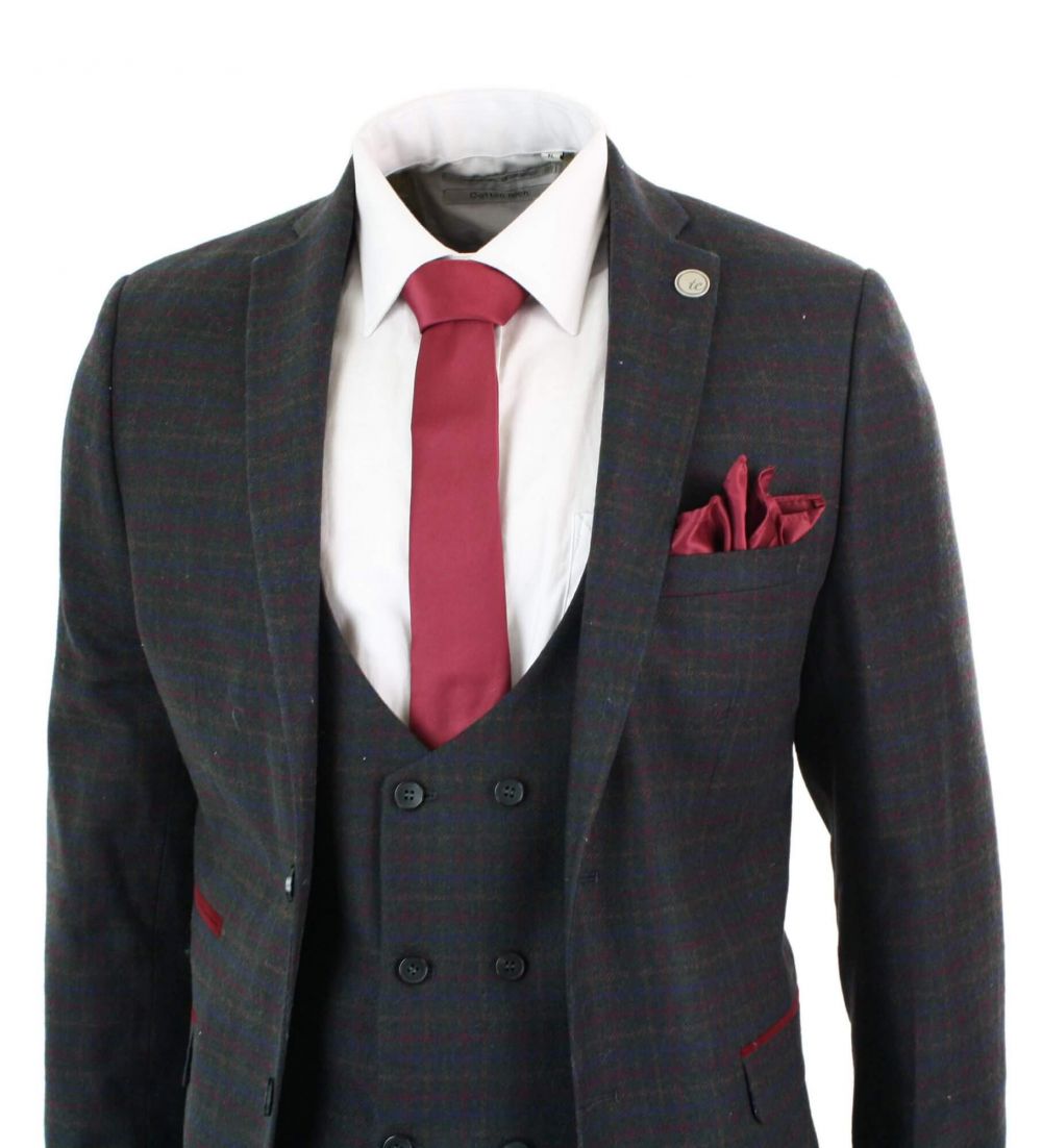 New Mens Suit 3 Piece Check Suit Double Breasted Waistcoat Vintage Classic Tweed Wool Fit Peaky Blinders Slim Fit Wedding Tuxedos, Same as image
New Mens Suit 3 Piece Check Suit Double Breasted Waistcoat Vintage Classic Tweed Wool Fit Peaky Blinders Slim Fit Wedding Tuxedos, Same as image