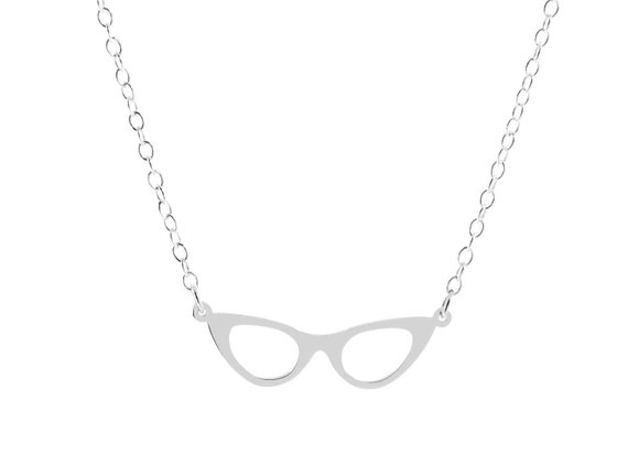 30PCS Cat Eye Glasses Frame Necklace Simple Geometric Reading Book Lover Eyeglasses Chain Necklaces for Women Party Hipster Gifts