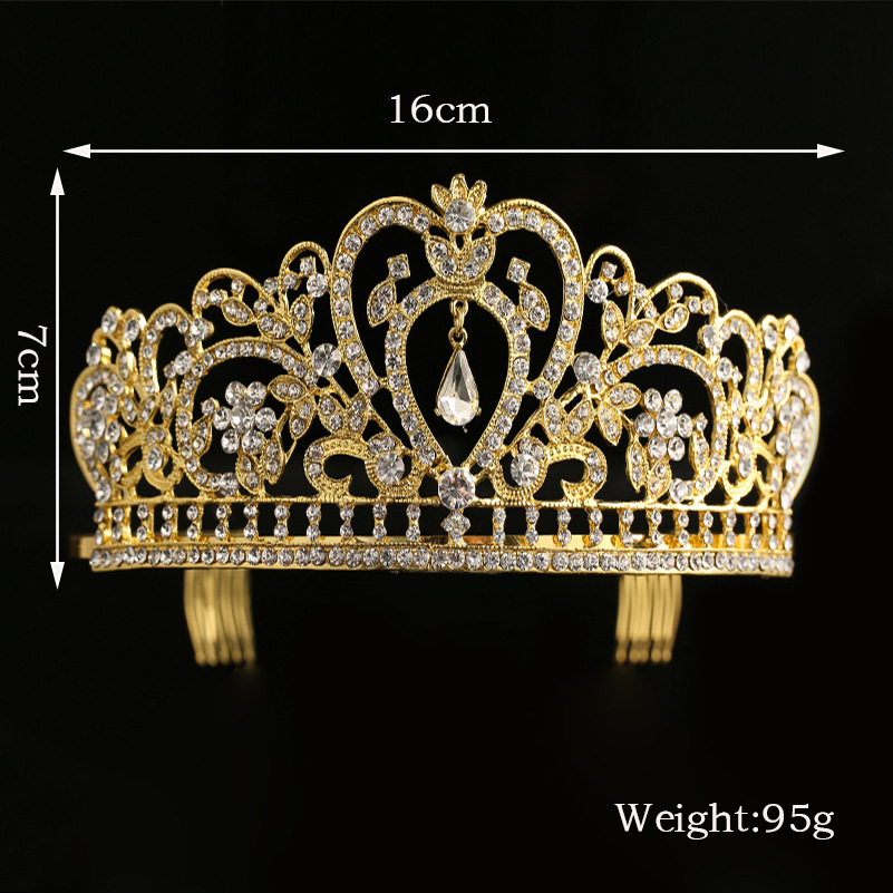 Bling Bing Wedding Tiaras Crowns Crystals Bridal Crown Comb Diamond Jewelry Rhinestone Headband Hair Birthday Anniversary Party Accessories
