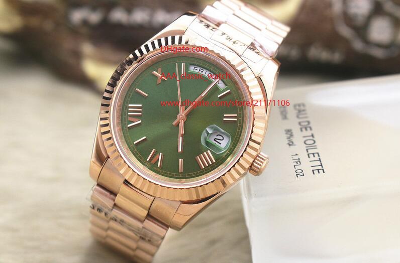 High quality Automatic Mechanical Green Dial 18k Rose gold Sapphire 41mm 228239 Sapphire Day Date Mens Men's Watch Watches
High quality Automatic Mechanical Green Dial 18k Rose gold Sapphire 41mm 228239 Sapphire Day Date Mens Men's Watch Watches