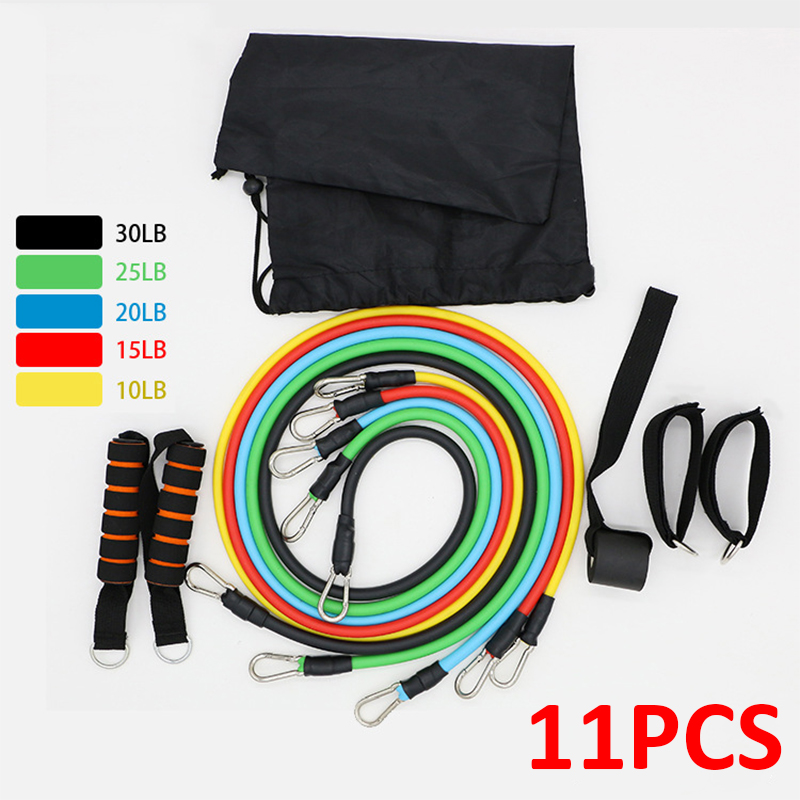 NEW 11pcs Pull Rope Resistance Band Set Home Elastic Exercises Body Fitness Workout Equipment Latex Tubes Strength Gym Equipment
NEW 11pcs Pull Rope Resistance Band Set Home Elastic Exercises Body Fitness Workout Equipment Latex Tubes Strength Gym Equipment
