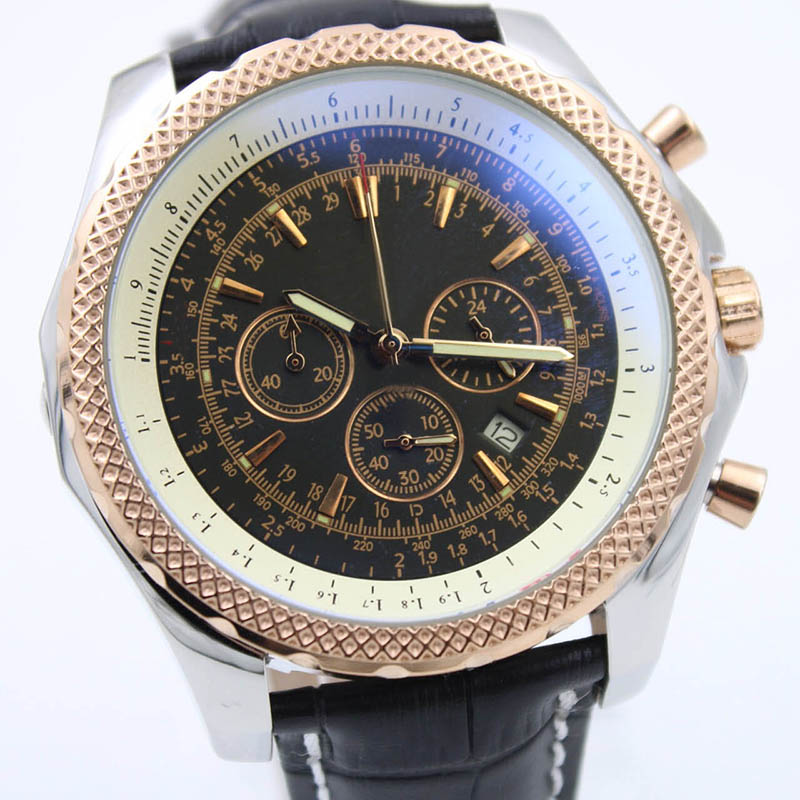 Tow Tone New Watches Quality B06 B01 A25362 Chronograph Battery Movement Quartz Black Dial Men Watch Silver Leather Strap Mens Wristwatches, No send watch for shipping
Tow Tone New Watches Quality B06 B01 A25362 Chronograph Battery Movement Quartz Black Dial Men Watch Silver Leather Strap Mens Wristwatches, No send watch for shipping