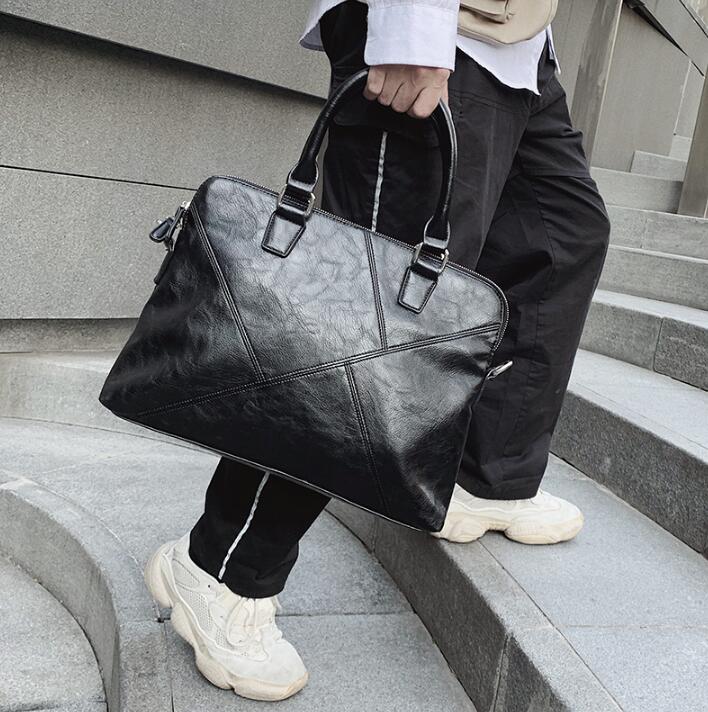 Wholesale brand men handbag simple sewing casual handbag portable horizontal business briefcase soft leather shoulder bag computer bag, Black
Wholesale brand men handbag simple sewing casual handbag portable horizontal business briefcase soft leather shoulder bag computer bag, Black