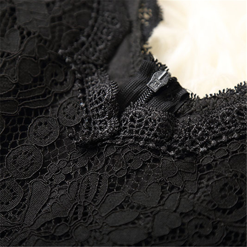 2019 Summer Women Long Sleeve Lace Dress Big Size M-3xl Dress Elegant Lady Long V-neck Party Dressess Vestidos Bottomings Wz564 MX190725