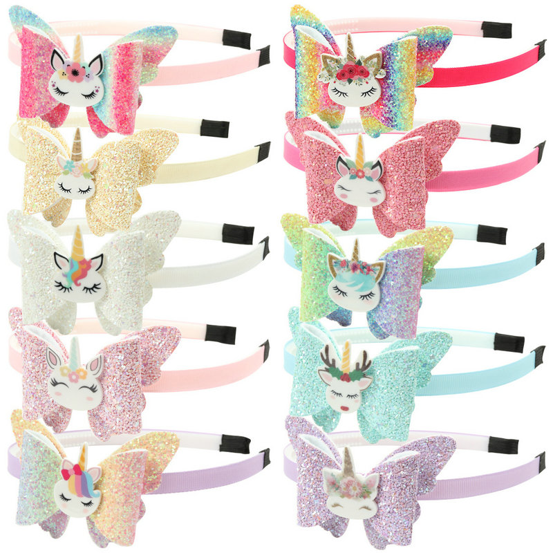 Baby Rainbow Unicorn Headband Kids Sequin Bowknot Glitter Pink Cartoon Bow Hair Sticks Girl Party Accessories, Randomly mixed
Baby Rainbow Unicorn Headband Kids Sequin Bowknot Glitter Pink Cartoon Bow Hair Sticks Girl Party Accessories, Randomly mixed