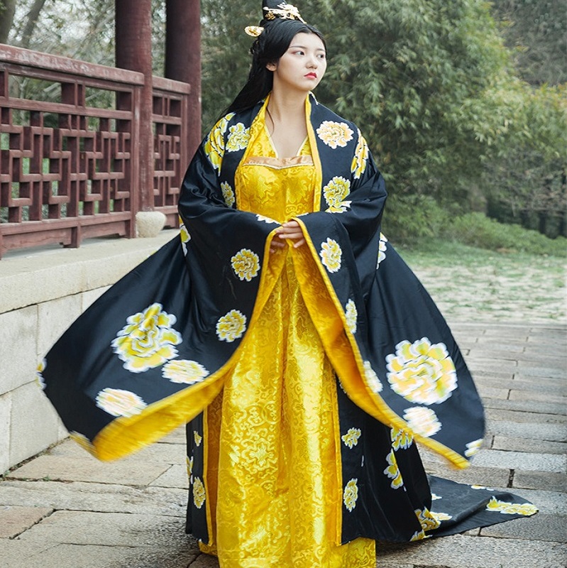Women Ancient Clothing Studio Photographic Theme Costume Empress Princess Tang Dynasty Royal Performing Long Dress Suzhou embroidery