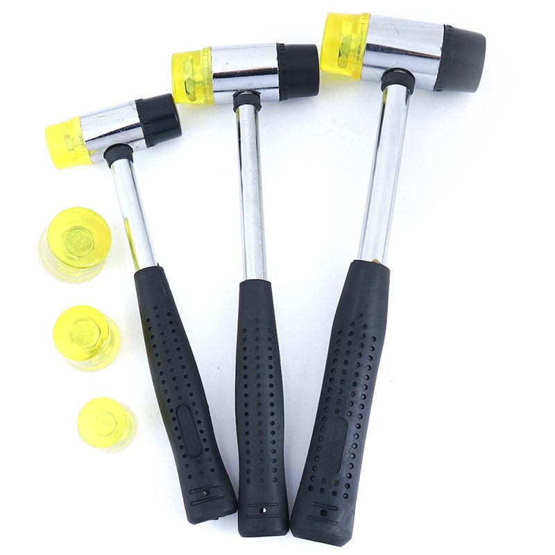 25/30/35mm Double Face Soft Touch Hammer Black Plastic Coated Grip Double Head Rubber Hammer Handheld Tool Leather DIY Tool
25/30/35mm Double Face Soft Touch Hammer Black Plastic Coated Grip Double Head Rubber Hammer Handheld Tool Leather DIY Tool
