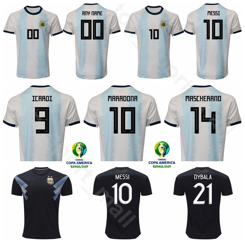 2019 Copa America Argentina Soccer 10 MARADONA Jersey National Team 8 ZANETTI 9 BATISTUTA 22 LAVEZZI MASCHERANO Football Shirt Kits Uniform, Black;yellow
2019 Copa America Argentina Soccer 10 MARADONA Jersey National Team 8 ZANETTI 9 BATISTUTA 22 LAVEZZI MASCHERANO Football Shirt Kits Uniform, Black;yellow