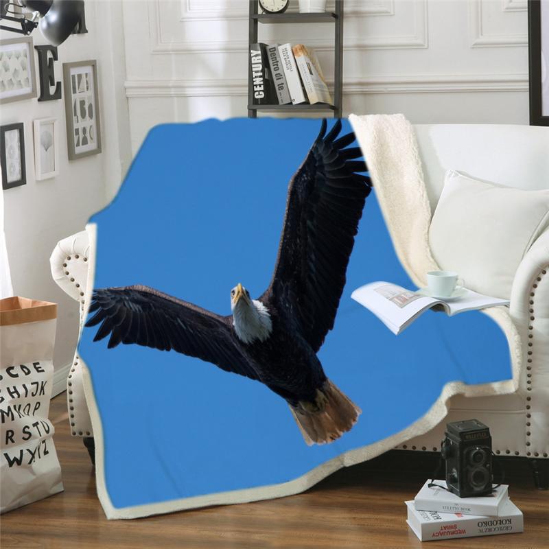 Soft Blanket for Bed Sherpa Flannel Fleece Blanket Home Travel Sofa Soft Throw Black Eagle
Soft Blanket for Bed Sherpa Flannel Fleece Blanket Home Travel Sofa Soft Throw Black Eagle