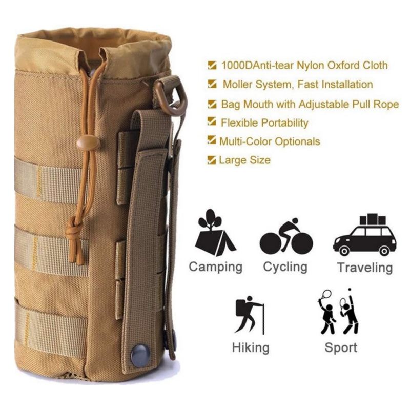Upgraded Sports Water Bottles Pouch Bag, Drawstring Molle Water Bottle Holder Tactical Pouches, Travel Mesh Bottle Bag, Od
Upgraded Sports Water Bottles Pouch Bag, Drawstring Molle Water Bottle Holder Tactical Pouches, Travel Mesh Bottle Bag, Od