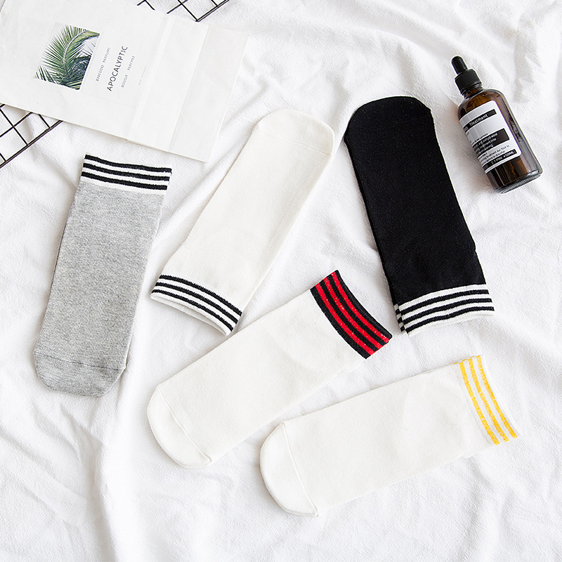 Japanese college style socks women socks female striped thin cotton, 004