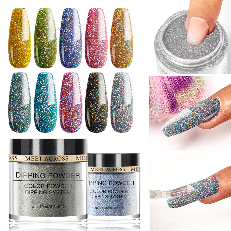MEET ACROSS Glitter Sequins Dipping Nail Powder Colorful Holographic Dip System Powder Dust Natural Dry Nail Art Decorations
MEET ACROSS Glitter Sequins Dipping Nail Powder Colorful Holographic Dip System Powder Dust Natural Dry Nail Art Decorations