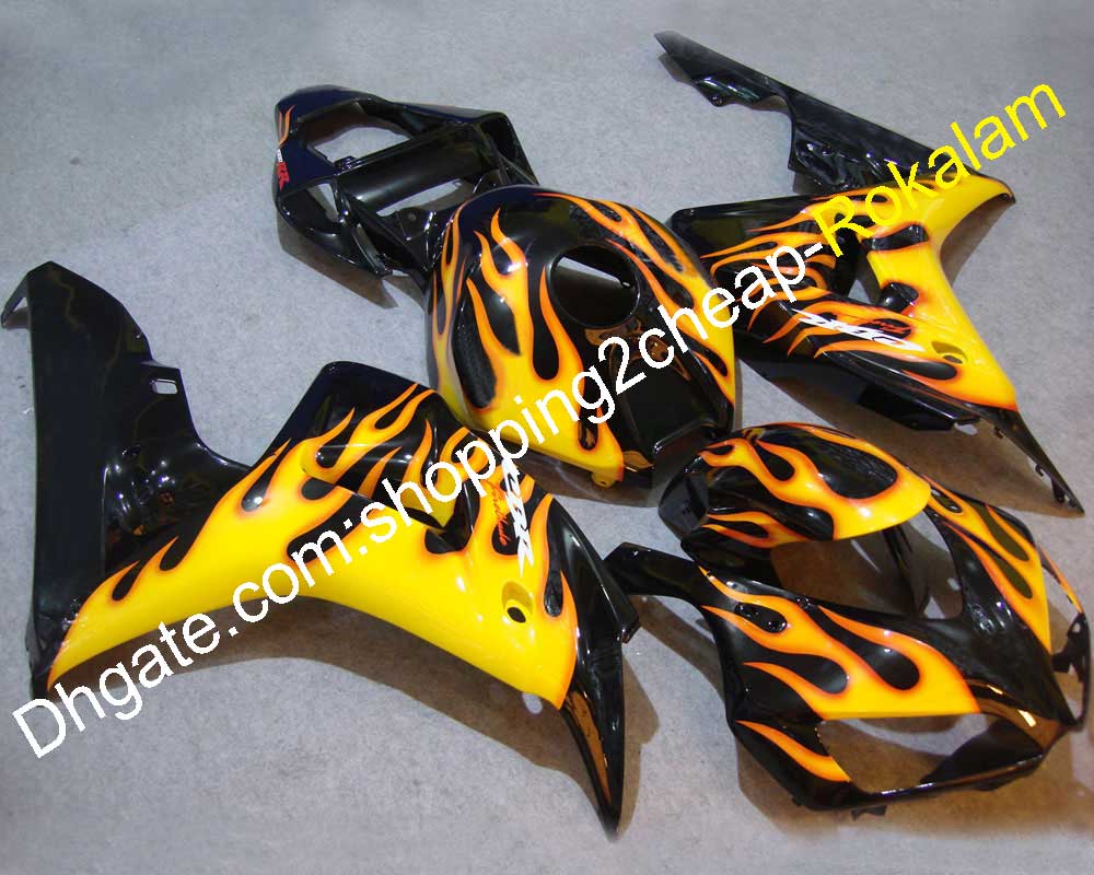 Yellow Kit For Honda 06 07 CBR1000RR 2006 2007 CBR1000 RR Motorbike Black Body Autorbike Fairing (Injection molding), Customize
Yellow Kit For Honda 06 07 CBR1000RR 2006 2007 CBR1000 RR Motorbike Black Body Autorbike Fairing (Injection molding), Customize
