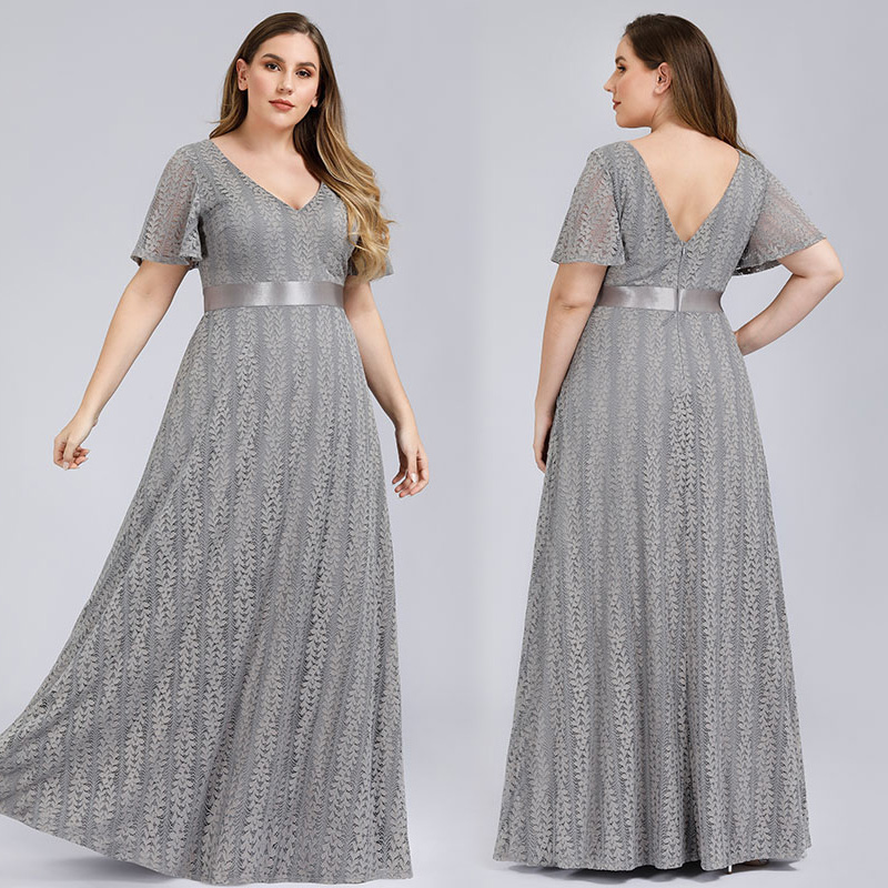 Grey Floral Evening Dresses For Women A-Line V-Neck Floor-Length Lace Elegant Formal Party Dresses 2019, Gray
Grey Floral Evening Dresses For Women A-Line V-Neck Floor-Length Lace Elegant Formal Party Dresses 2019, Gray