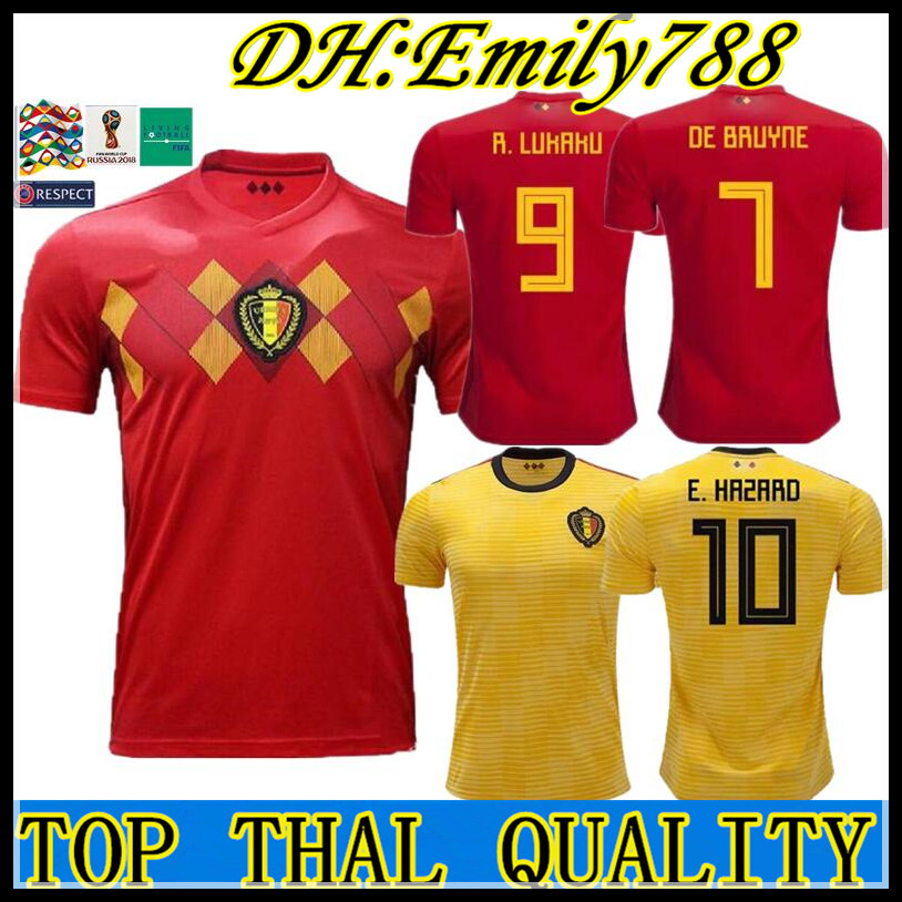World Cup 2018 Belgium Home Away Men's Soccer Jerseys Hazard De Bruyne Futbol Camisa Belgique Football Camisetas Shirt Kit Maillot, With badge
World Cup 2018 Belgium Home Away Men's Soccer Jerseys Hazard De Bruyne Futbol Camisa Belgique Football Camisetas Shirt Kit Maillot, With badge