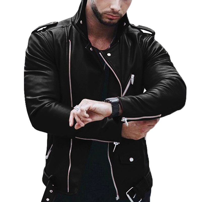 E-BAIHUI Mens PU Jackets Autumn Faux Leather Man Coats Male Motorcycle Jacket Slim Fit Fashion Mens Brand Clothing 88ST0485, Wine red
E-BAIHUI Mens PU Jackets Autumn Faux Leather Man Coats Male Motorcycle Jacket Slim Fit Fashion Mens Brand Clothing 88ST0485, Wine red