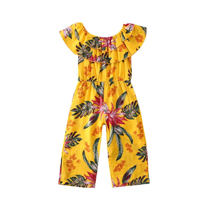 Flower Kid Baby Girl Rompers Spring Summer Clothes Ruffle Short Sleeve Romper Jumpsuit Wide Pants Outfit 2-6Years, Yellow
Flower Kid Baby Girl Rompers Spring Summer Clothes Ruffle Short Sleeve Romper Jumpsuit Wide Pants Outfit 2-6Years, Yellow