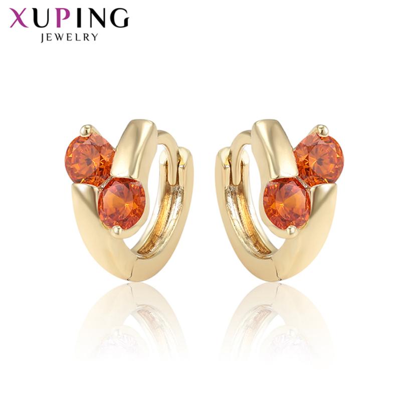 Hoop & Huggie Xuping Environmental Copper Light Gold Color Plated Earrings For Women Round Shaped Jewelry Thanksgiving Gift S196,1-98217
Hoop & Huggie Xuping Environmental Copper Light Gold Color Plated Earrings For Women Round Shaped Jewelry Thanksgiving Gift S196,1-98217