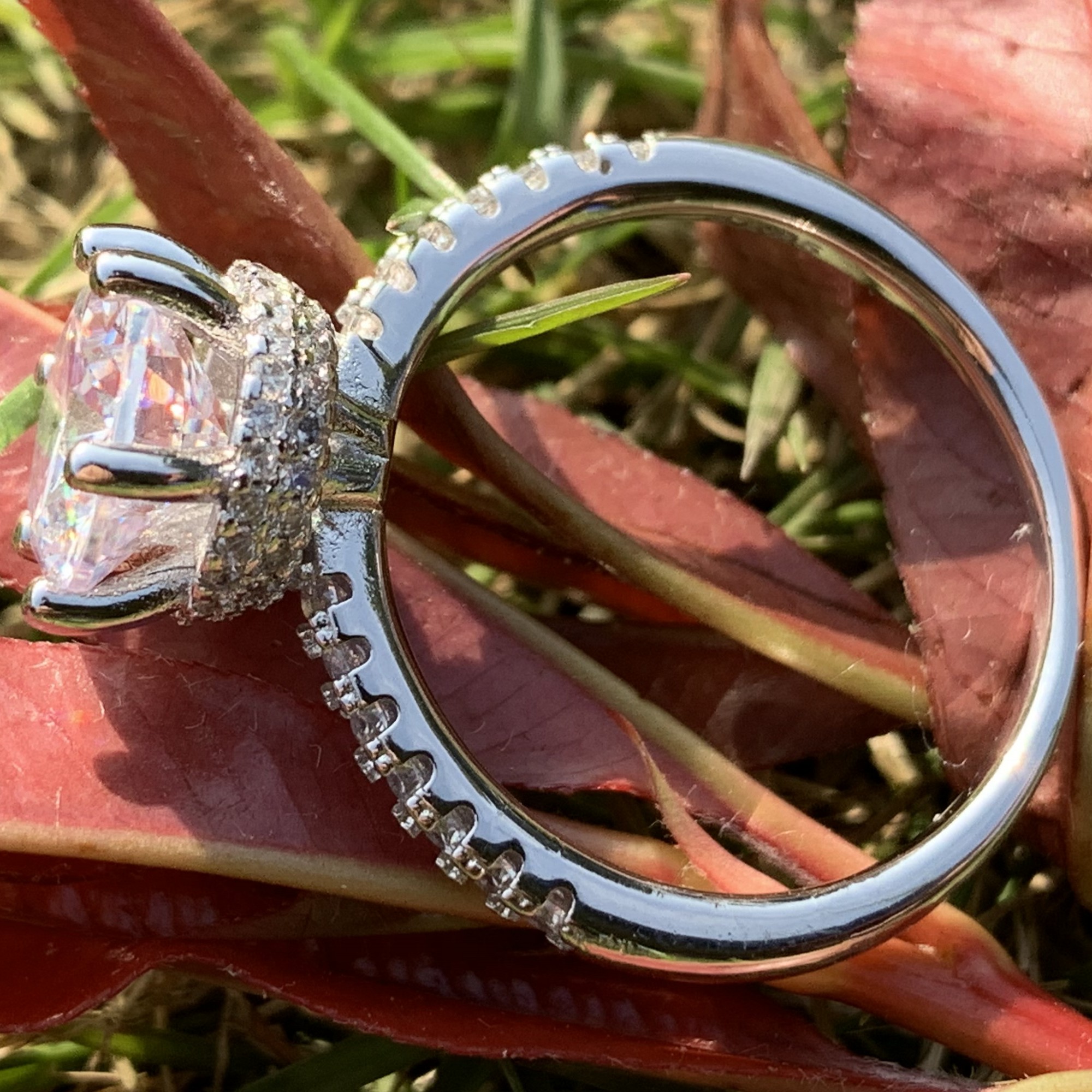 Lovely Cute Crown Wedding Band Ring Lucky Fashion Jewelry 925 Sterling Silver Round Cut White Topaz CZ Diamond Engagement Band Finger Rings