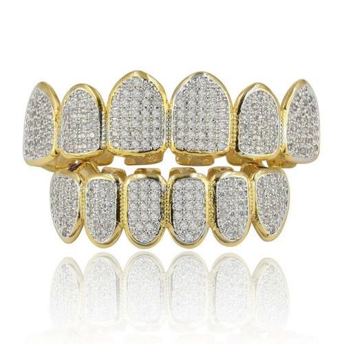 gold single tooth grill hip hop fangs for men women