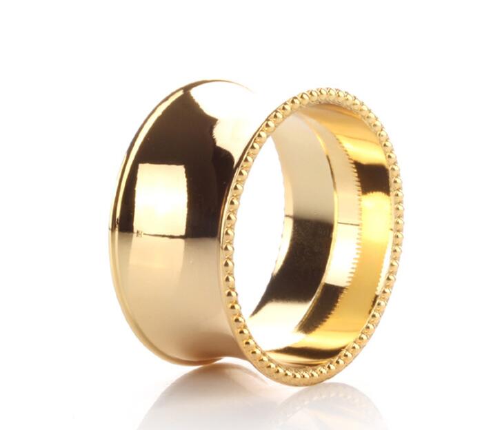 Metal Napkin Rings Gold Silver Napkin Holders Dinner Towel Metal Napkin Ring Hotel Wedding Party Decoration