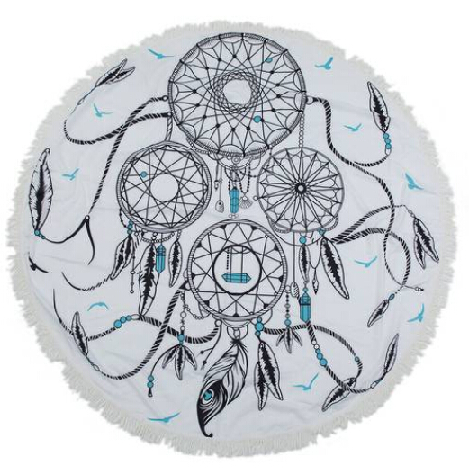 Free shipping Wholesales 2019 Beach Towel Round Printed Feather Large Tassel Bath Towel, Multi-color
Free shipping Wholesales 2019 Beach Towel Round Printed Feather Large Tassel Bath Towel, Multi-color