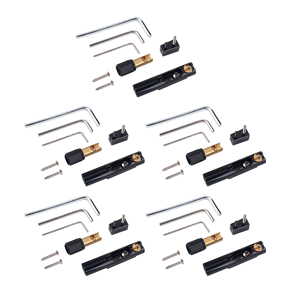 5 Sets 5 Strings Nickel Black Single Headless Bass Bridge Kits, Adopted From High Quality Steel Material, it is Durable and Long Lasting Use
5 Sets 5 Strings Nickel Black Single Headless Bass Bridge Kits, Adopted From High Quality Steel Material, it is Durable and Long Lasting Use