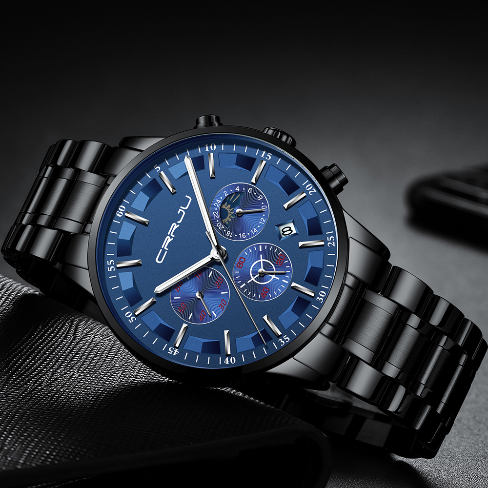 2020 Mens Watches CRRJU Top Luxury Sport Quartz All Steel Male Clock Military Camping Waterproof Chronograph Relogio Masculino, Brown
2020 Mens Watches CRRJU Top Luxury Sport Quartz All Steel Male Clock Military Camping Waterproof Chronograph Relogio Masculino, Brown