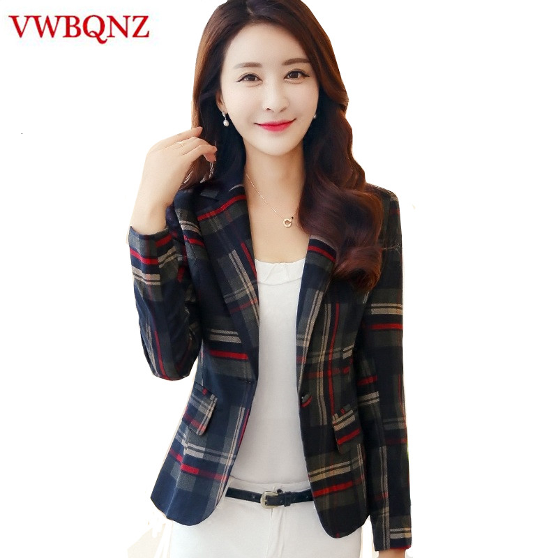 Women Plaid Business Suits Spring Autumn Single Button Female Blazers Jackets Short Slim Plaid Blazer Women Suit Plus Size 3XL CJ191130, Red grid
Women Plaid Business Suits Spring Autumn Single Button Female Blazers Jackets Short Slim Plaid Blazer Women Suit Plus Size 3XL CJ191130, Red grid