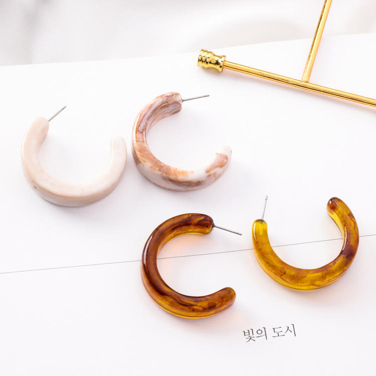 Hoop & Huggie Fashion Simple Geometric Round Earrings Open Leopard Acrylic C-type Acetate Plate Circle Jewelry
Hoop & Huggie Fashion Simple Geometric Round Earrings Open Leopard Acrylic C-type Acetate Plate Circle Jewelry