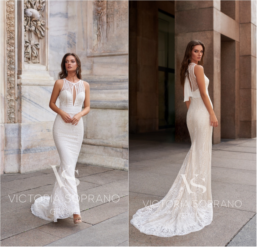 2020 Julie Vino Mermaid Wedding Dresses Sweep Train Lace Appliqued Beach Wedding Dress Plus Size Custom Made Bridal Robes De Mariée