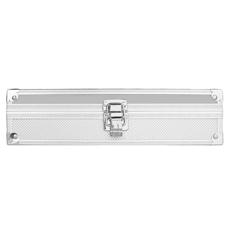 Useful Aluminium Watches Box 12 Grid Slots Jewelry Watches Display Storage Box Square Case Suede Inside Rec Watch Holder273r